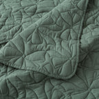 Embroidered Bow Brushed Microfiber Quilt Set – 3 Piece