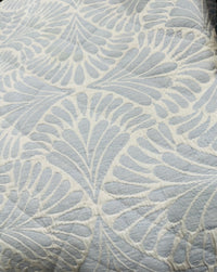 Cotton jacquard quilt set with a subtle textured array pattern (view 2)