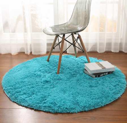 Fluffy Round Rug Carpets For Living Room