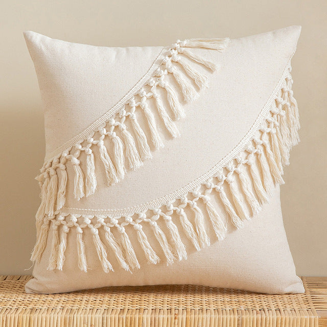 Beige Throw Pillows Bohemian Style - Janeen Home Shop