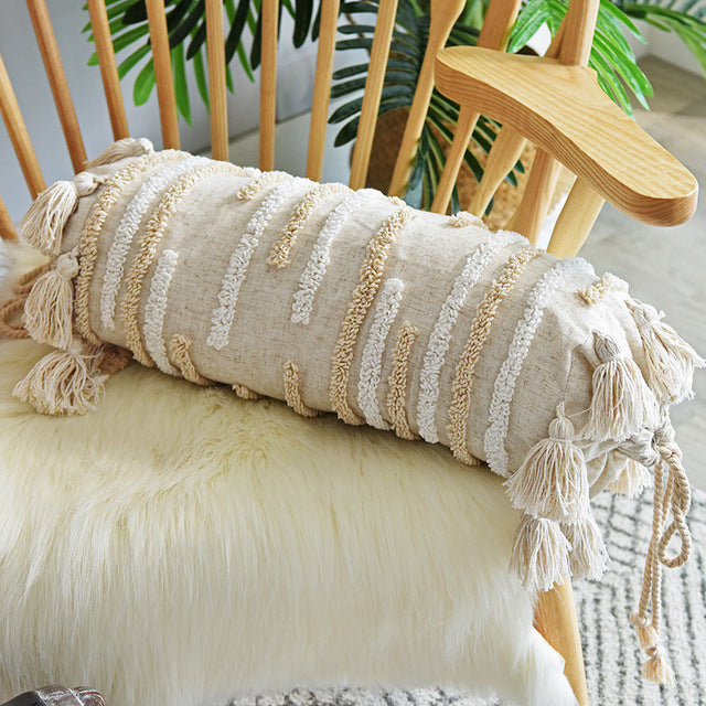 Beige Throw Pillows Bohemian Style - Janeen Home Shop