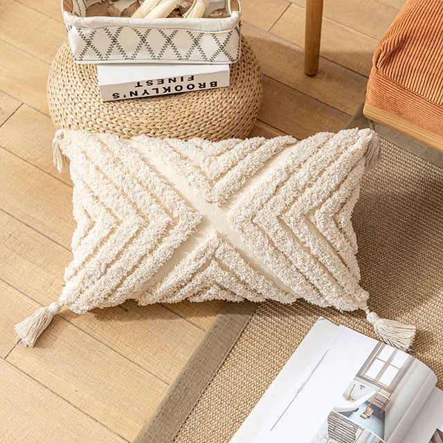 Beige Throw Pillows Bohemian Style - Janeen Home Shop