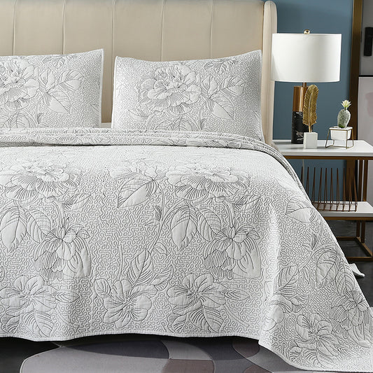 Jacquard Cotton Quilt Set Bedspread - Janeen Home Shop