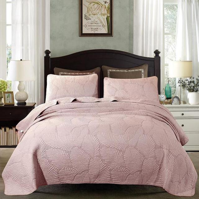 Embroidered Bed Cover Lightweight - Janeen Home Shop