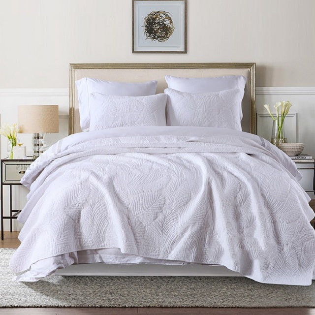 Embroidered Bed Cover Lightweight - Janeen Home Shop