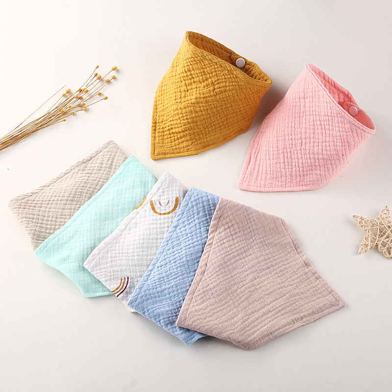 Cotton Gauze Triangle Baby Burp Cloths - Janeen Home Shop