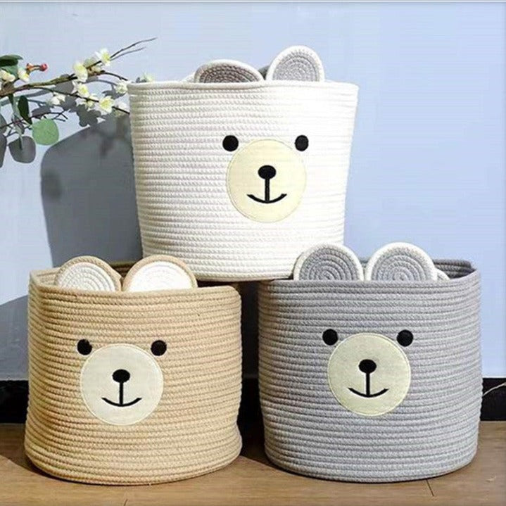 Cute Cotton Rope Desktop Storage Basket - Janeen Home Shop