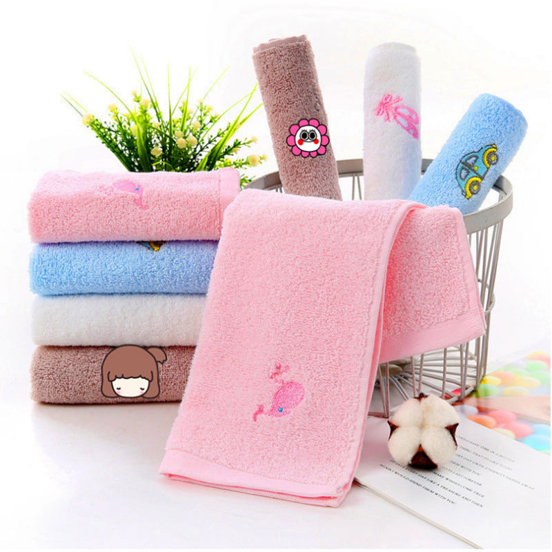 Plain Embroidered Cartoon Towel - Janeen Home Shop